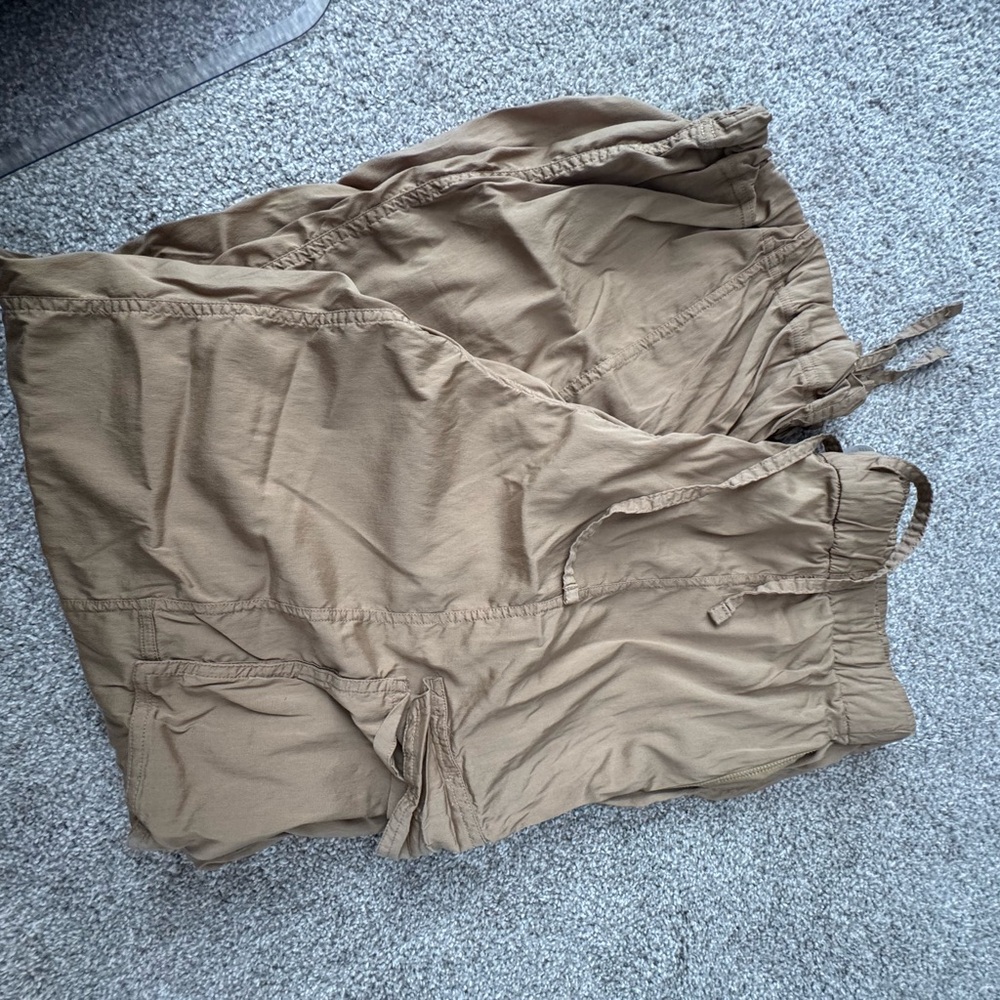 Casual Tan Drawstring Pants